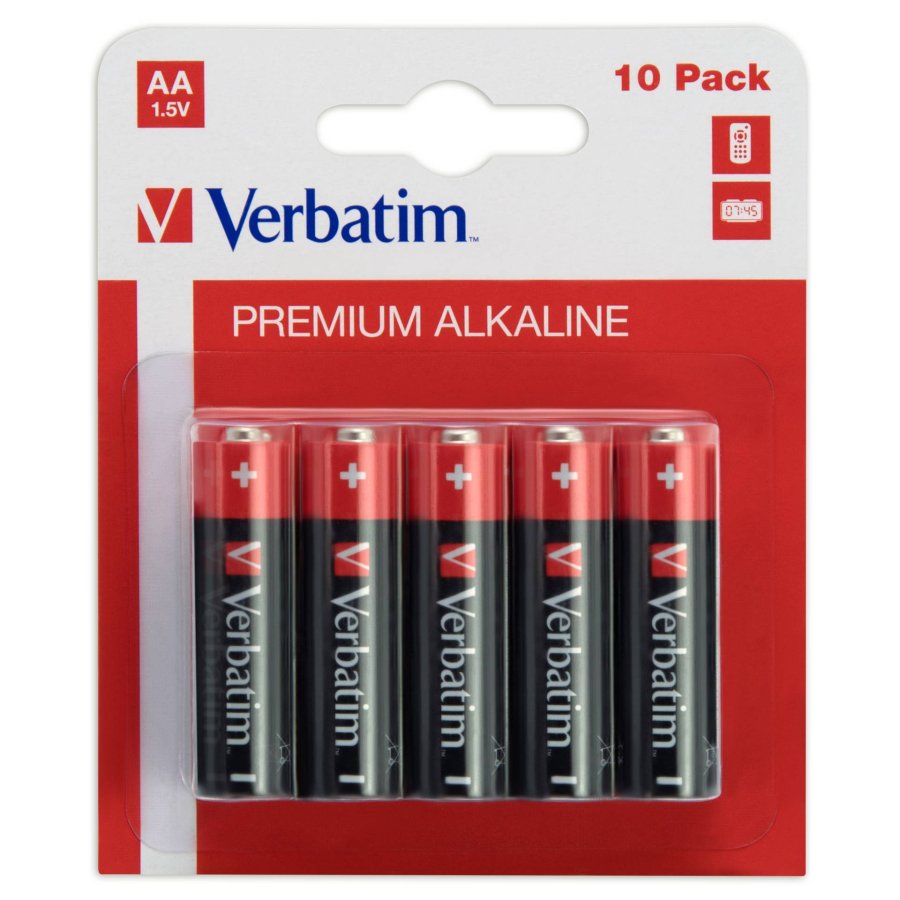 1x10 Verbatim Alcaline battery Migono AA LR 06            49875 #1