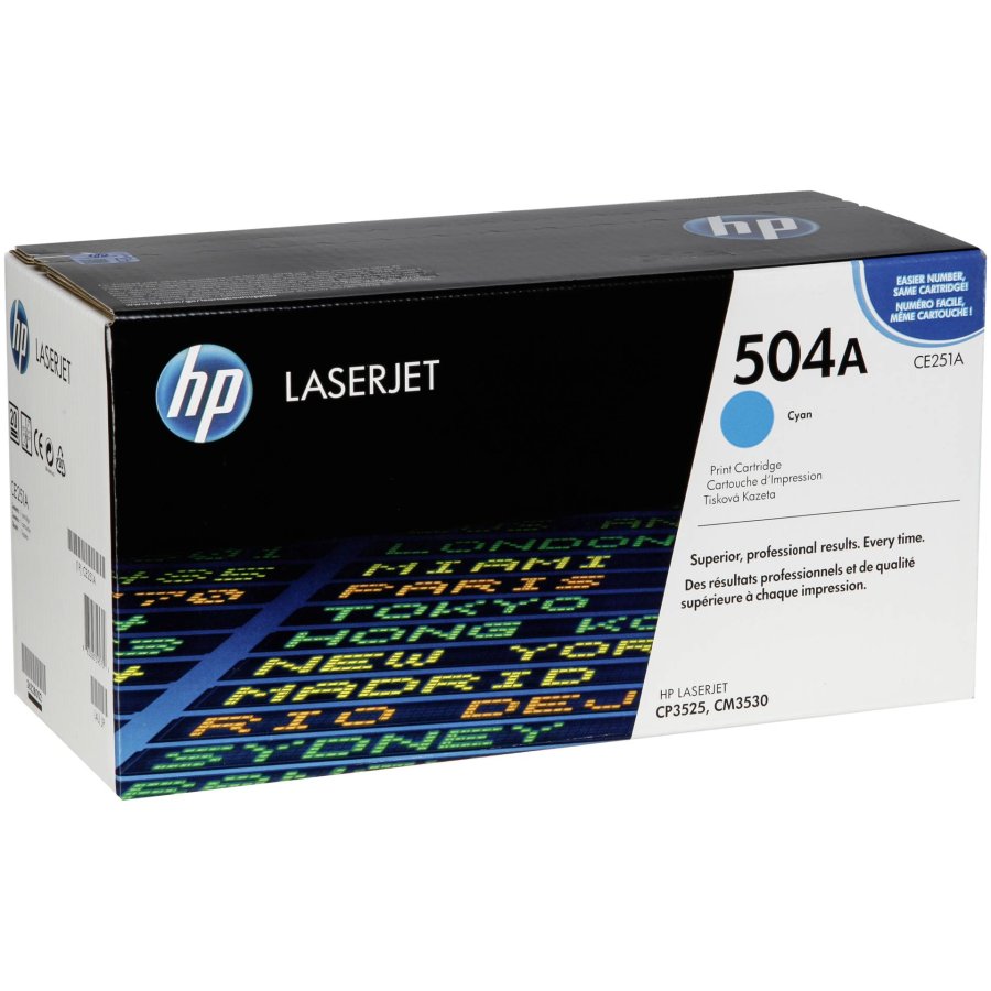 HP Original 504A LaserJet-tonerpatron, cyan #1