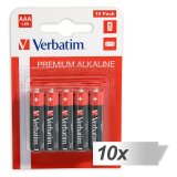 10x10 Verbatim Alkaline battery Micro AAA LR 03            49874 #1
