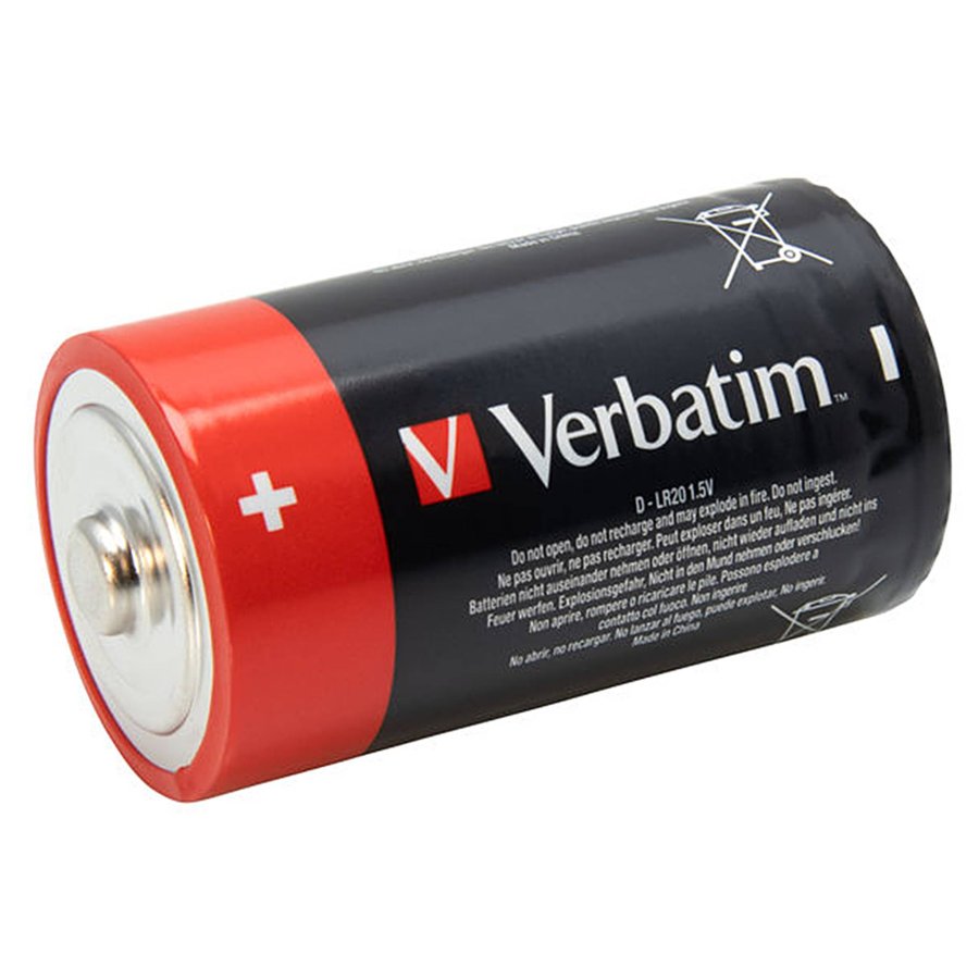 10x2 Verbatim Alkaline battery Mono D LR 20               49923 #2