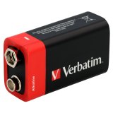 10x1 Verbatim Alkaline battery 9V-Block 6 LR 61           49924 #2