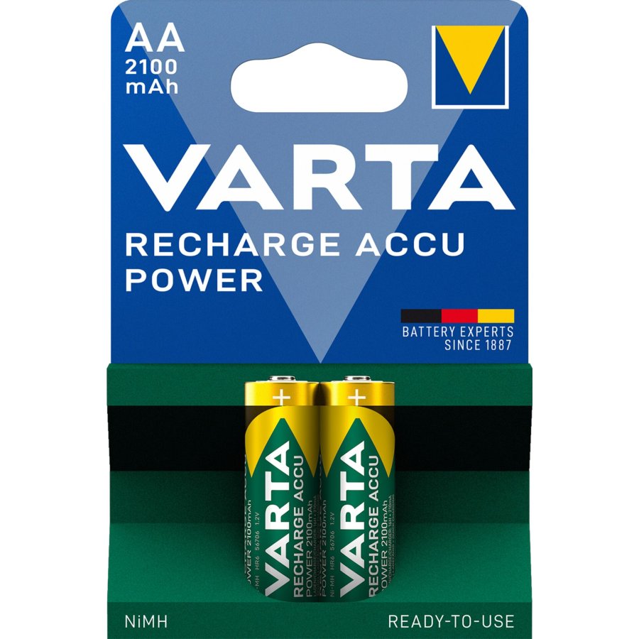 10x2 Varta Rechargeable Accu NiMh 2100 mAh Mignon #1