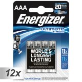 12x4 ENERGIZER Ultimate Lithium Micro AAA LR 03 1,5V #1