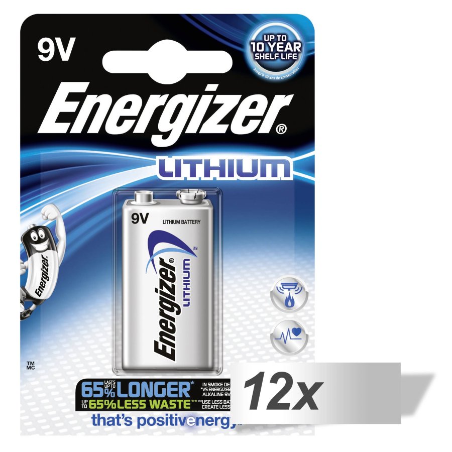 12x1 ENERGIZER Ultimate Lithium 9V Block 1er Blister #1