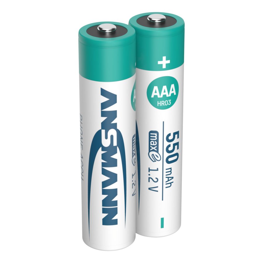 12x2 Ansmann maxE NiMH bat. Micro AAA 550 mAh DECT PHONE #2