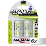 6x2 Ansmann maxE NiMH bat. Baby C 2500 mAh          5030912 #1
