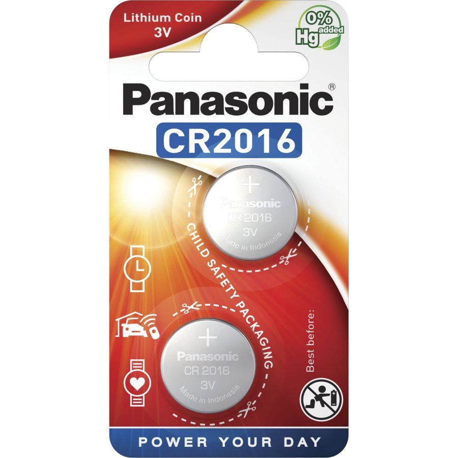 1x2 Panasonic CR 2016 Lithium Power #1