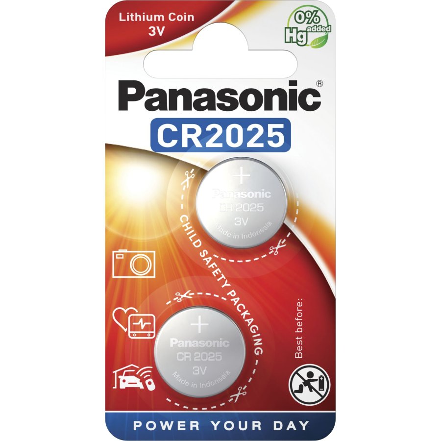 1x2 Panasonic CR 2025 Lithium Power #1