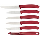 Victorinox Swiss Classic veget. knife-Set 6pc red #1