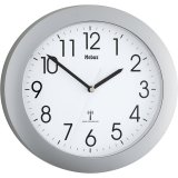 Mebus 52451 wireless wall clock silver #1