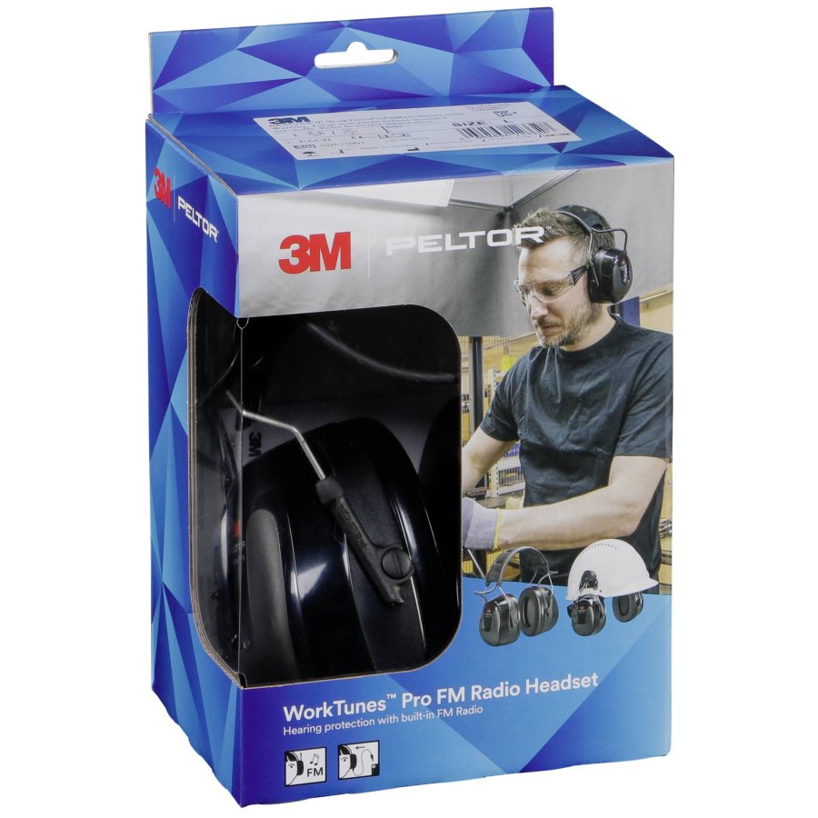 3M Peltor WorkTunes Pro FM Radio Headset Helmet version #3