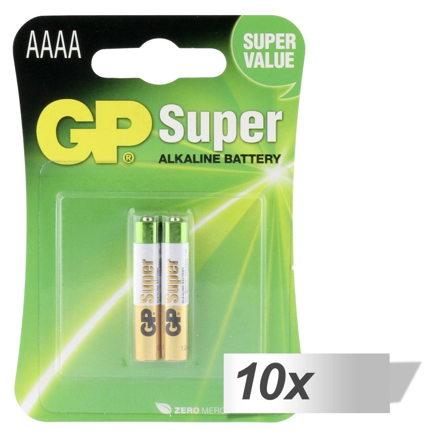 10x2 GP Super Alkaline AAAA Batteries #1