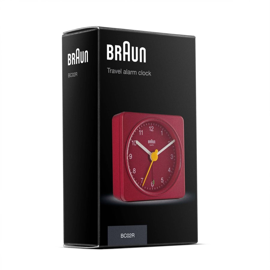 Braun BC 02 R quartz alarm clock red #5