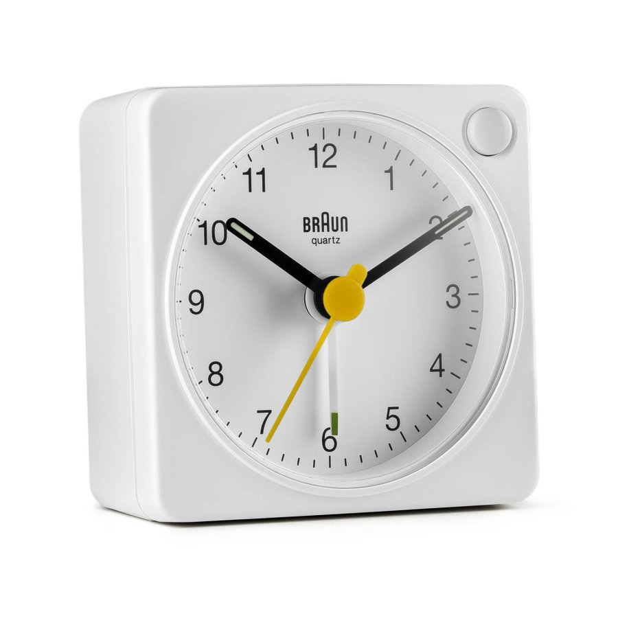 Braun BC 02 XW quartz alarm white with light switch #1