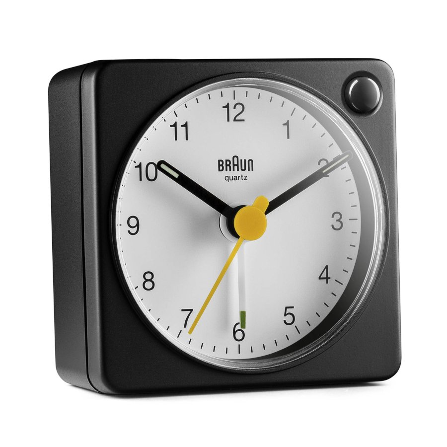 Braun BC 02 XBW quartz alarm black / white with light switch #1