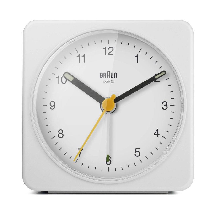 Braun BC 03 W quartz alarm clock analog white #3