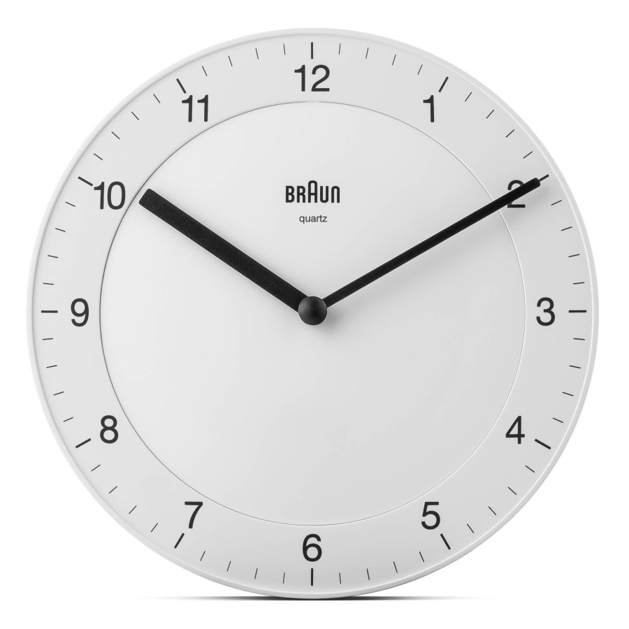 Braun BC 06 W Quartz wall clock analog white #1