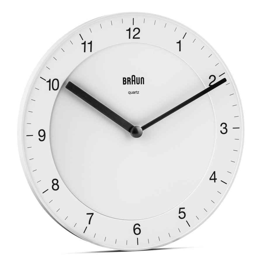 Braun BC 06 W Quartz wall clock analog white #2