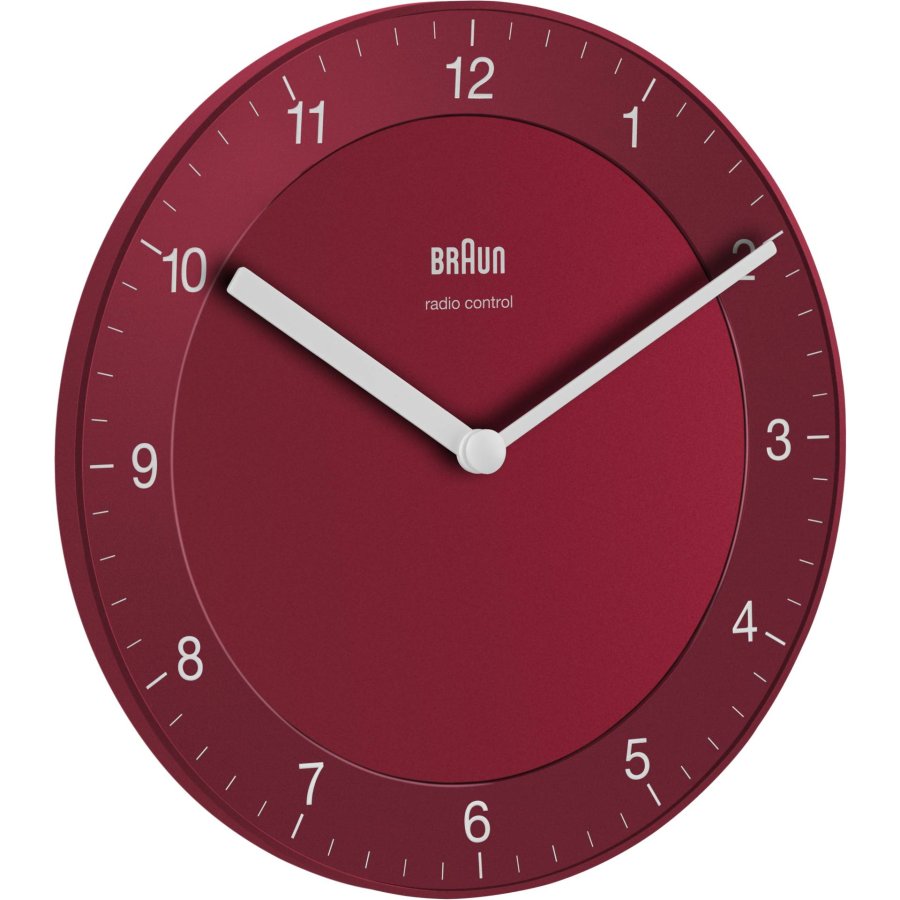 Braun BC 06 R-DCF radio wall clock red #1