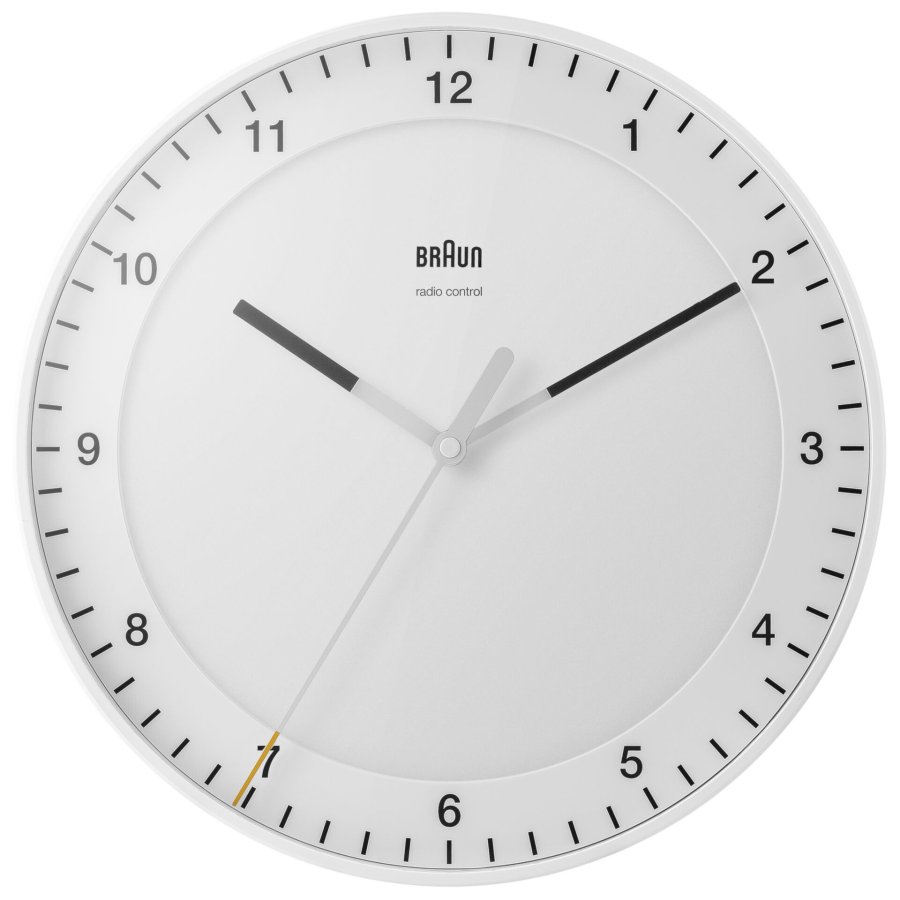 Braun BC 17 W-DCF radio wall clock white #1