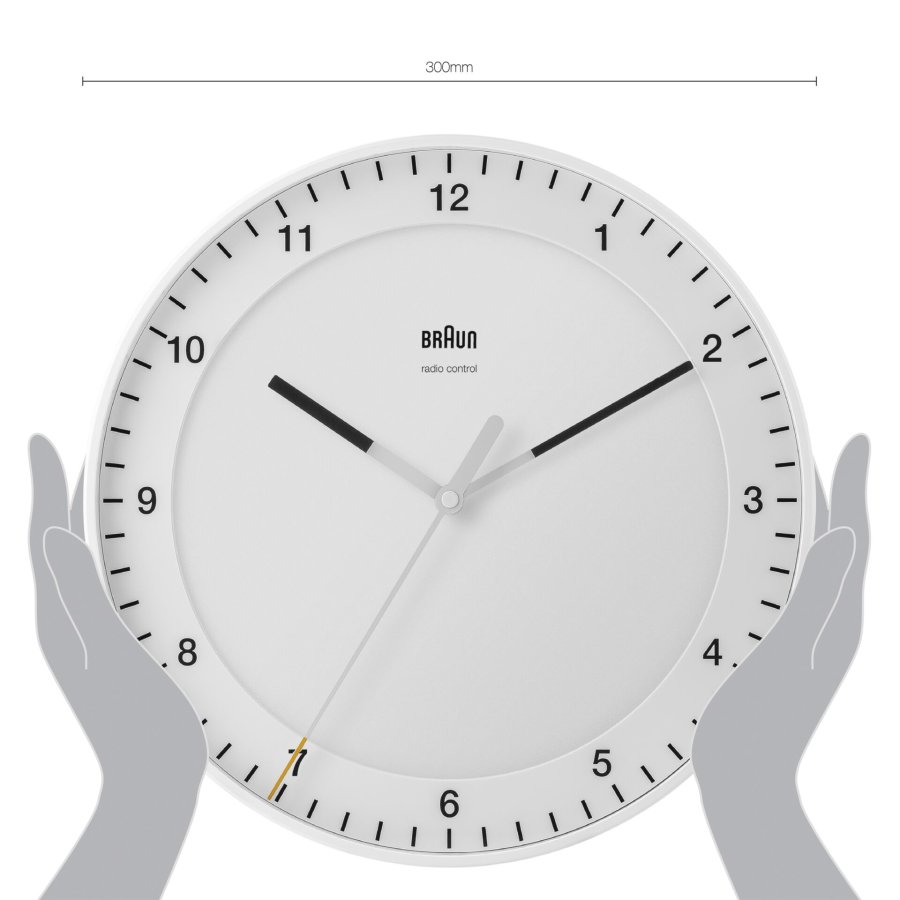 Braun BC 17 W-DCF radio wall clock white #6