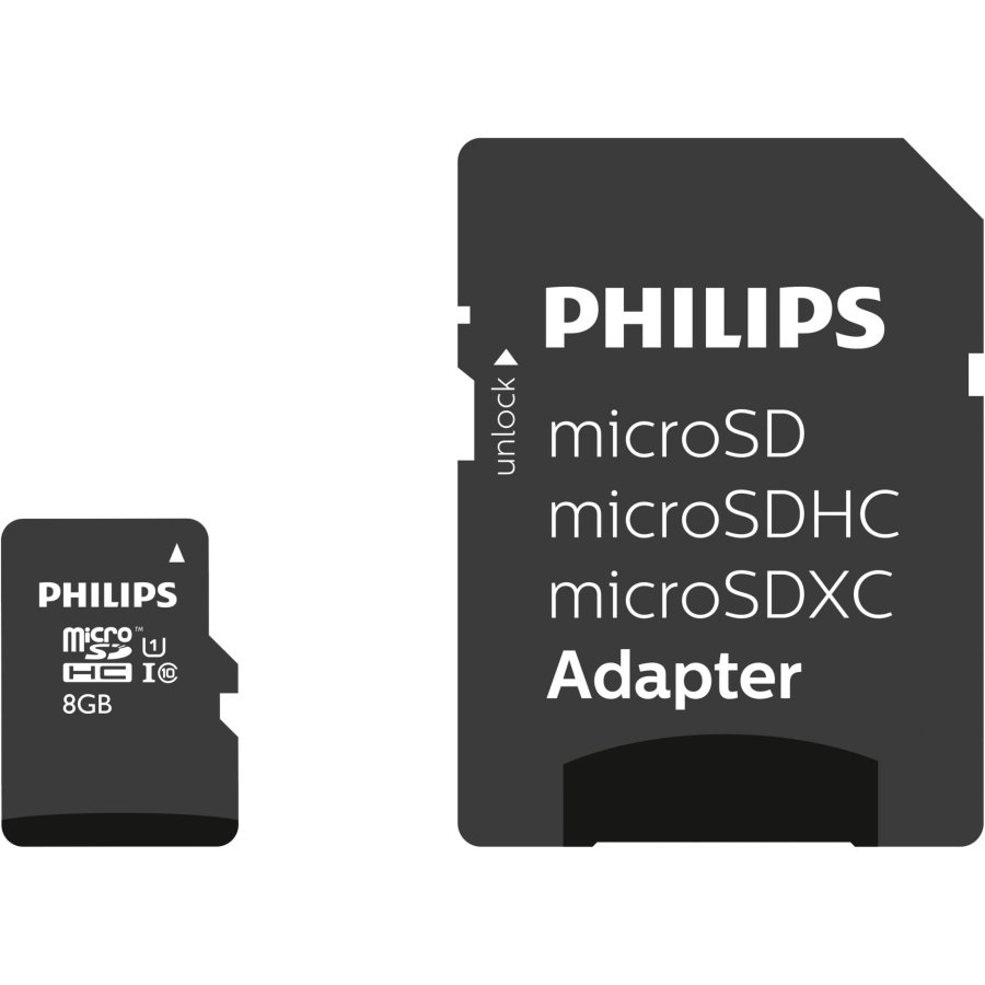 Philips MicroSDHC Card       8GB Class 10 UHS-I U1 incl. Adapter #1