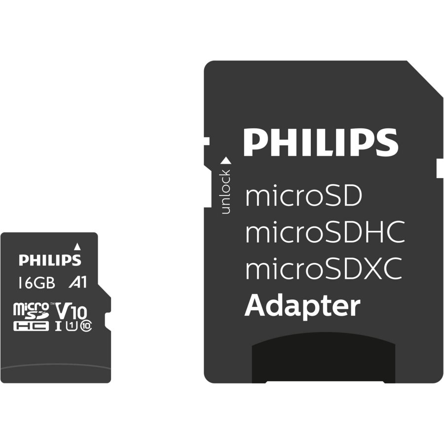 Philips MicroSDHC Card      16GB Class 10 UHS-I U1 incl. Adapter #1