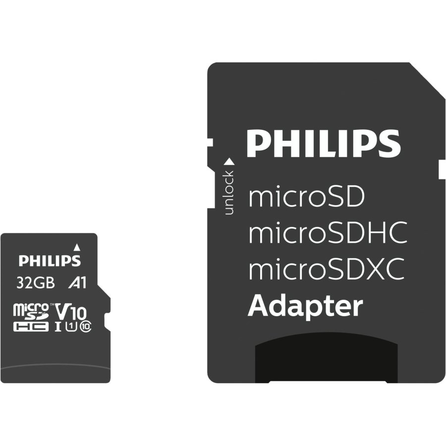 Philips MicroSDHC Card      32GB Class 10 UHS-I U1 incl. Adapter #1