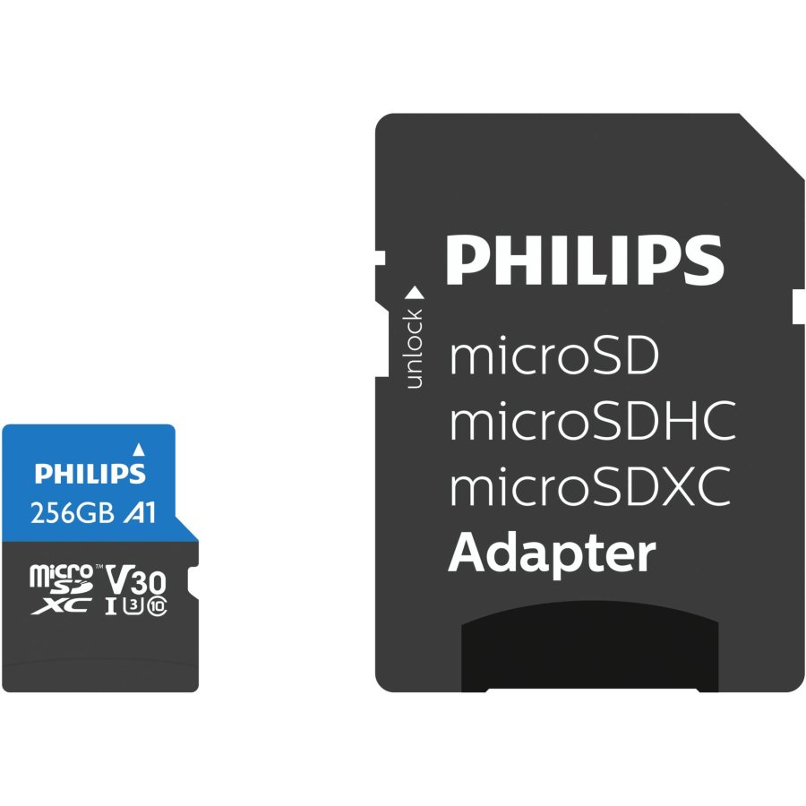 Philips MicroSDXC Card     256GB Class 10 UHS-I U3 incl. Adapter #1