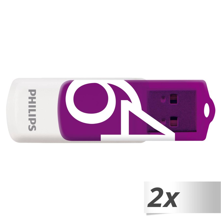 Philips USB 2.0 2-Pack      64GB Vivid Edition Magic Purple #1