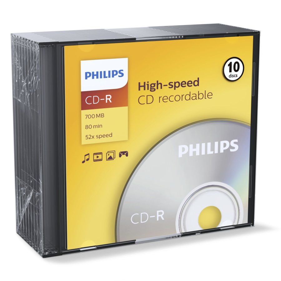 1x10 Philips CD-R 80Min 700MB 52x SL #1