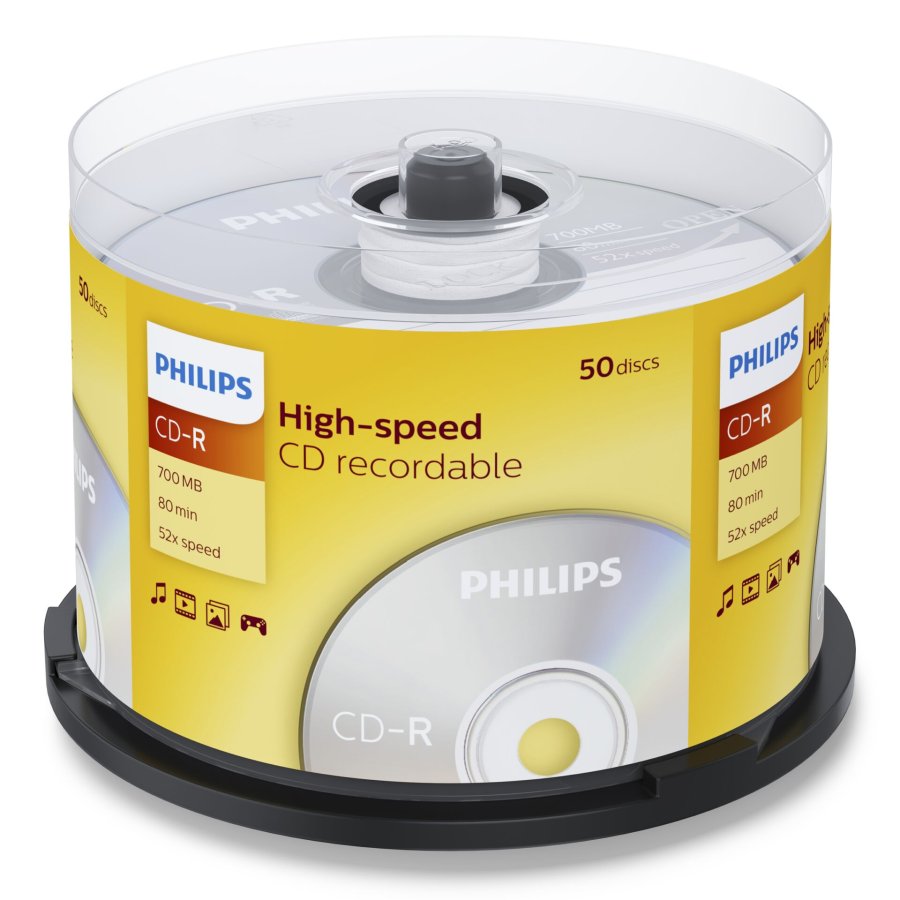 1x50 Philips CD-R 80Min 700MB 52x SP #1