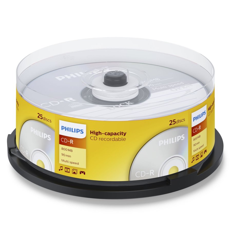 1x25 Philips CD-R 90Min 800MB 40x SP #1