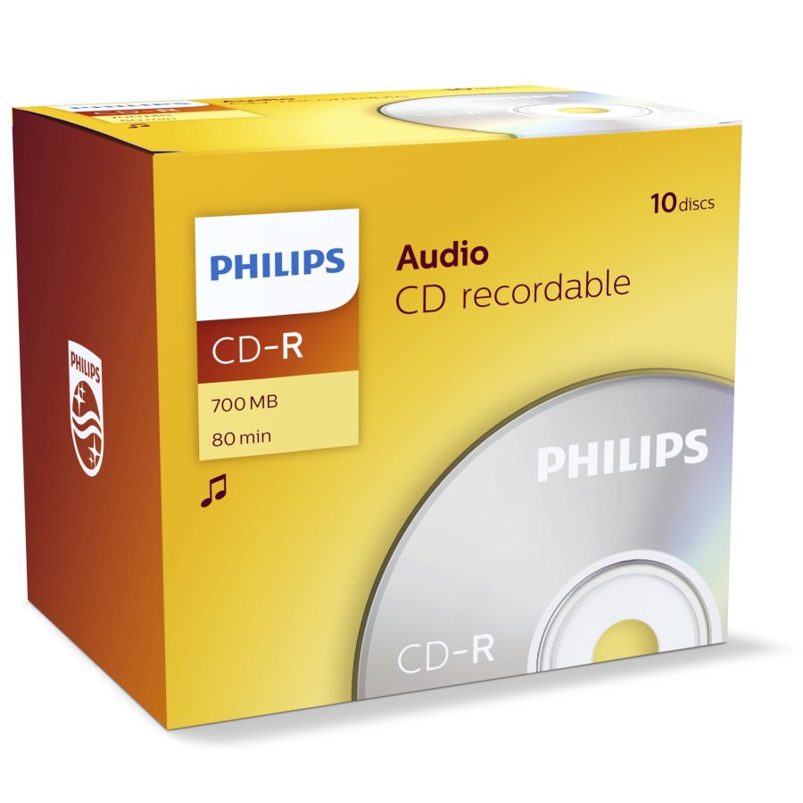 1x10 Philips CD-R 80Min Audio JC #1