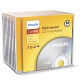 1x10 Philips CD-RW 80Min 700MB 4-12x JC #3