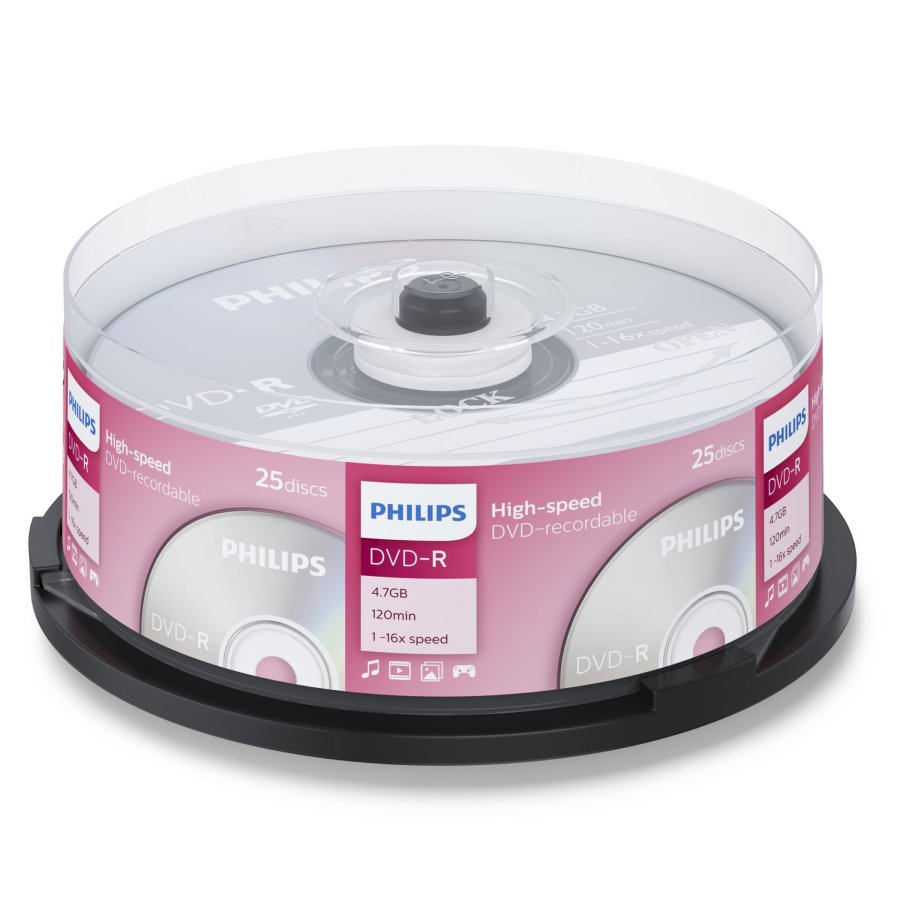 1x25 Philips DVD-R 4,7GB 16x SP #1