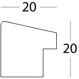 Walther Fiorito nut tree 20x30 Wood incl. Passepartout EF030N #3