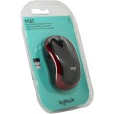 M185 Cordless Optical Mouse - Rd/Sort #1