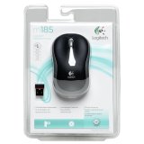Logitech M 185 Cordless Notebook Mouse USB black / grey #1