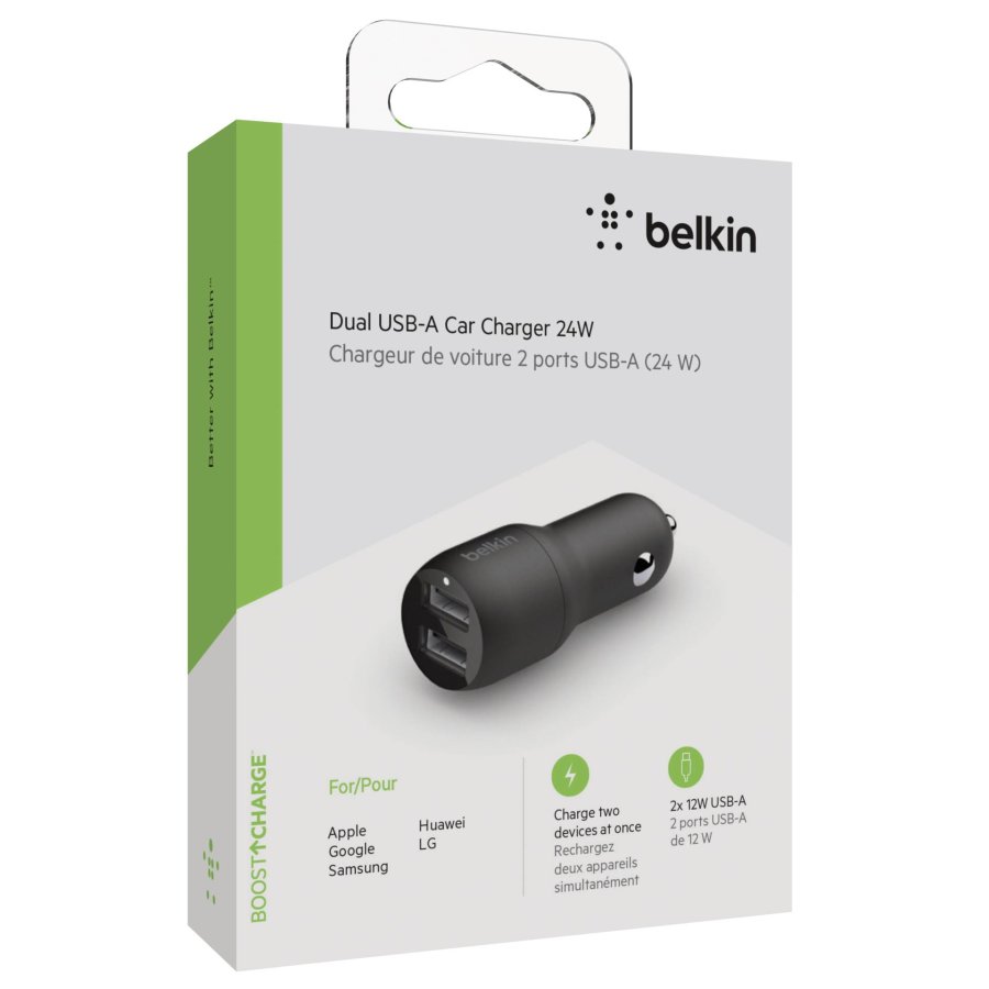Belkin USB-A Car Charger 24W black CCB001btBK #2