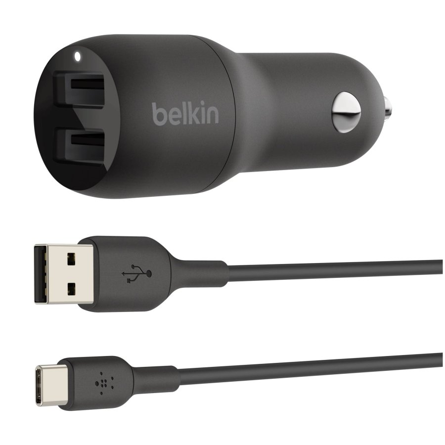 Belkin USB-A Car Charger 24W 1m USB-C Cable sw. CCE001bt1MBK #3