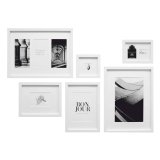 Deknudt S46YK1 WALL picture wall with 6 white wooden Frames #1