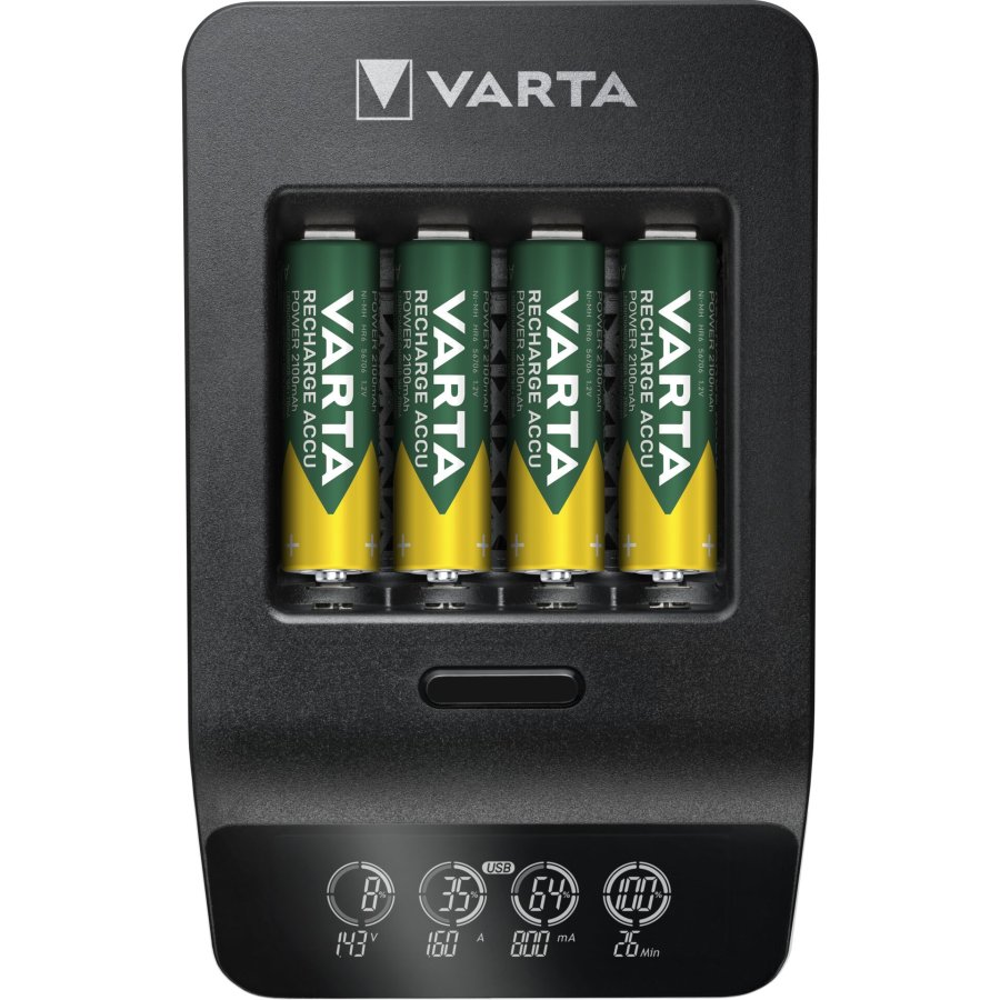 Varta LCD Smart Charger+ incl. 4 Batteries 2100 mAh AA #1
