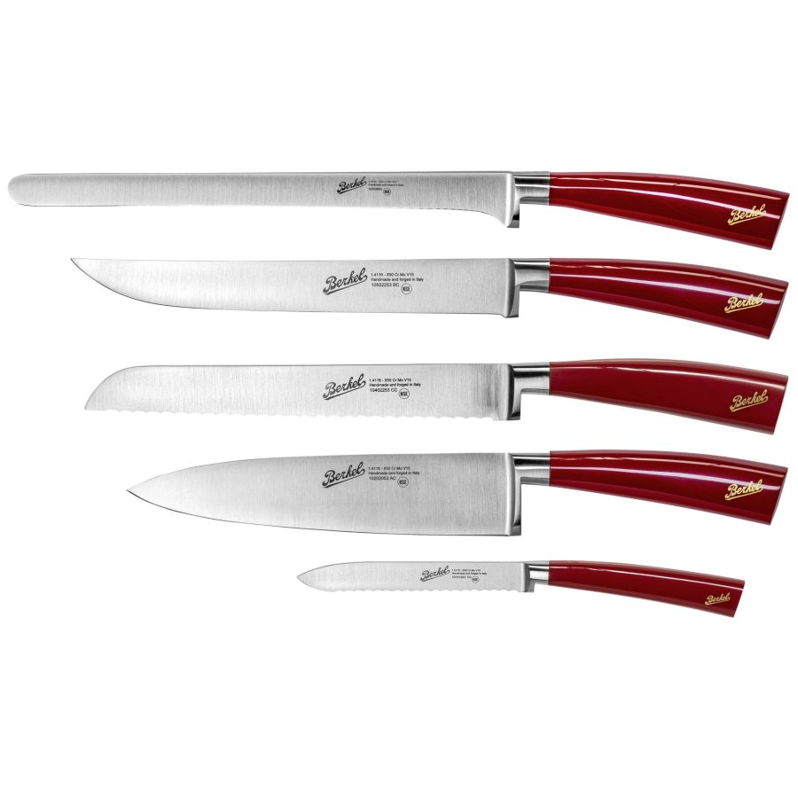 Berkel Elegance Red Chef knife set 5-pcs. #1