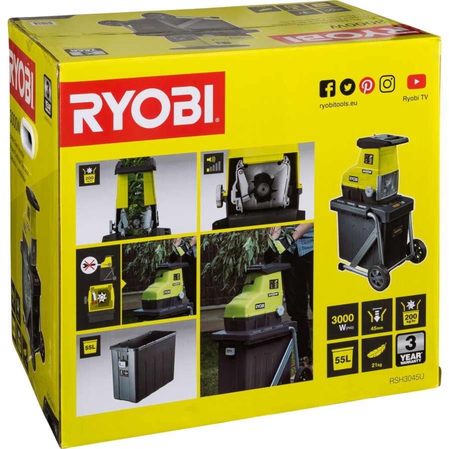 Ryobi RSH3045U 3000 W electric imapct shredder #2