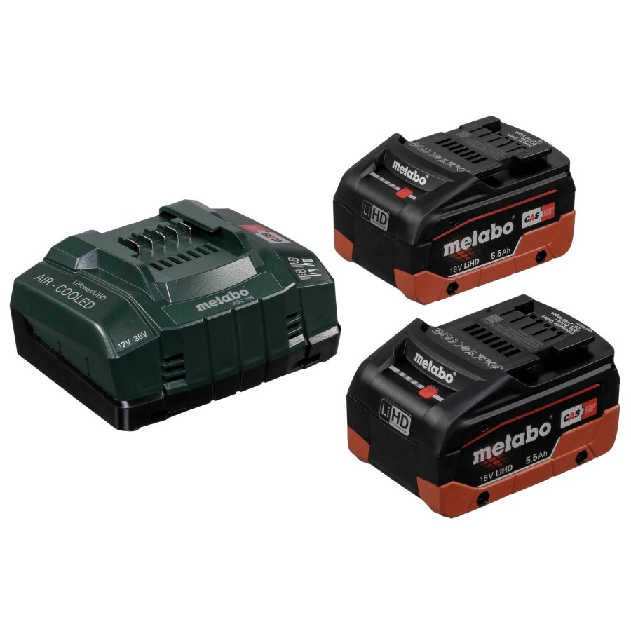 Metabo Basis-Set 2x 18V 5,5 Ah LiHD #1