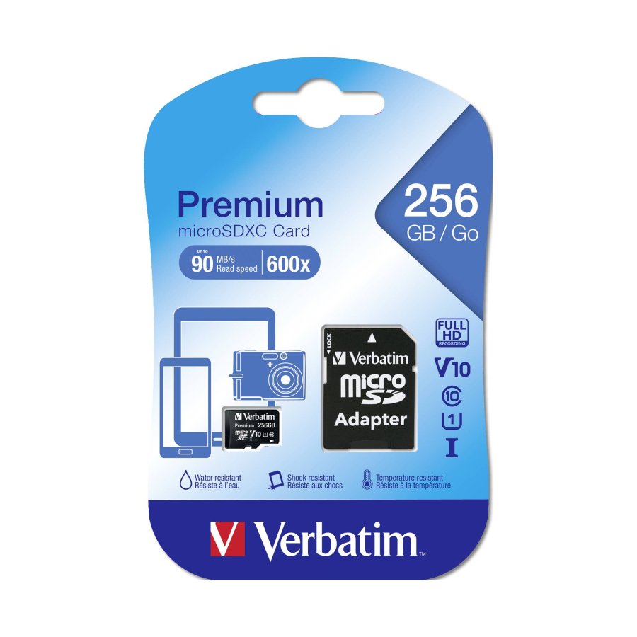 Verbatim microSDXC         256GB Class 10 UHS-I incl Adapt. 44087 #3