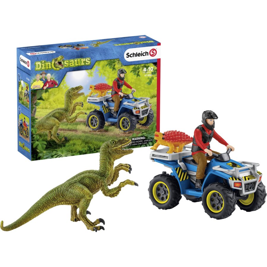 Schleich Dinosaurs         41466 Quad Escape from Velociraptor #5