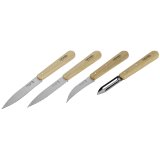 Opinel Natural 4 essential knives Box Set #1