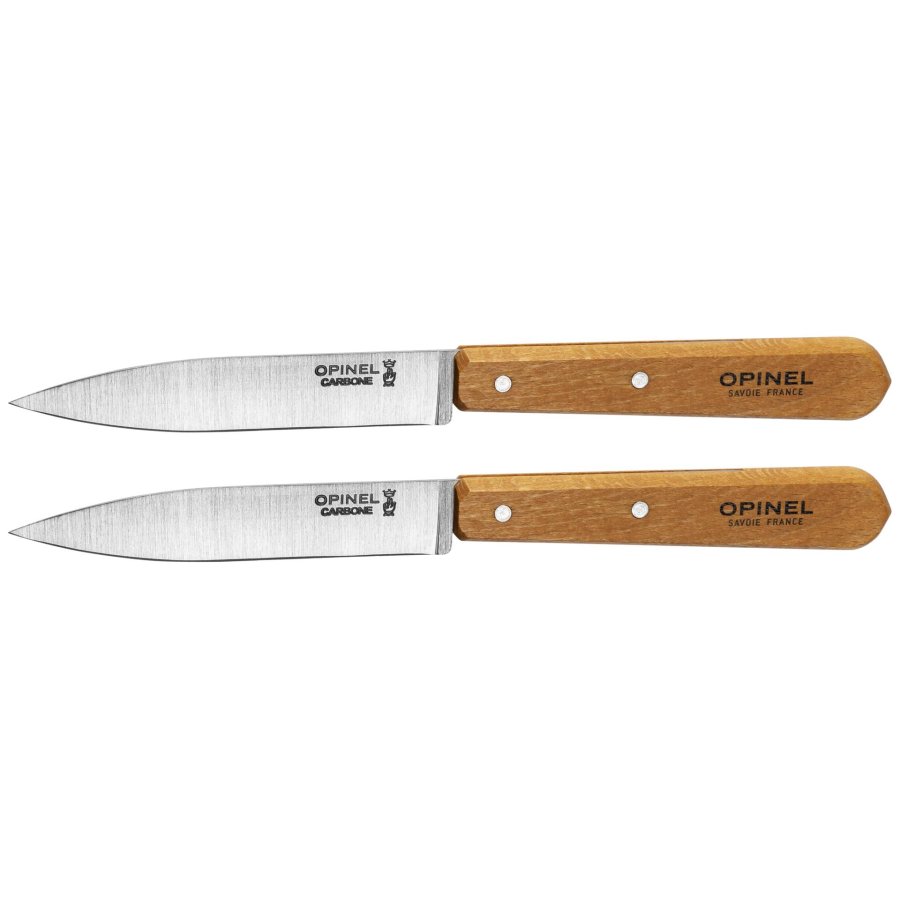 Opinel Set of 2 paring knives N. 102 carbon #2